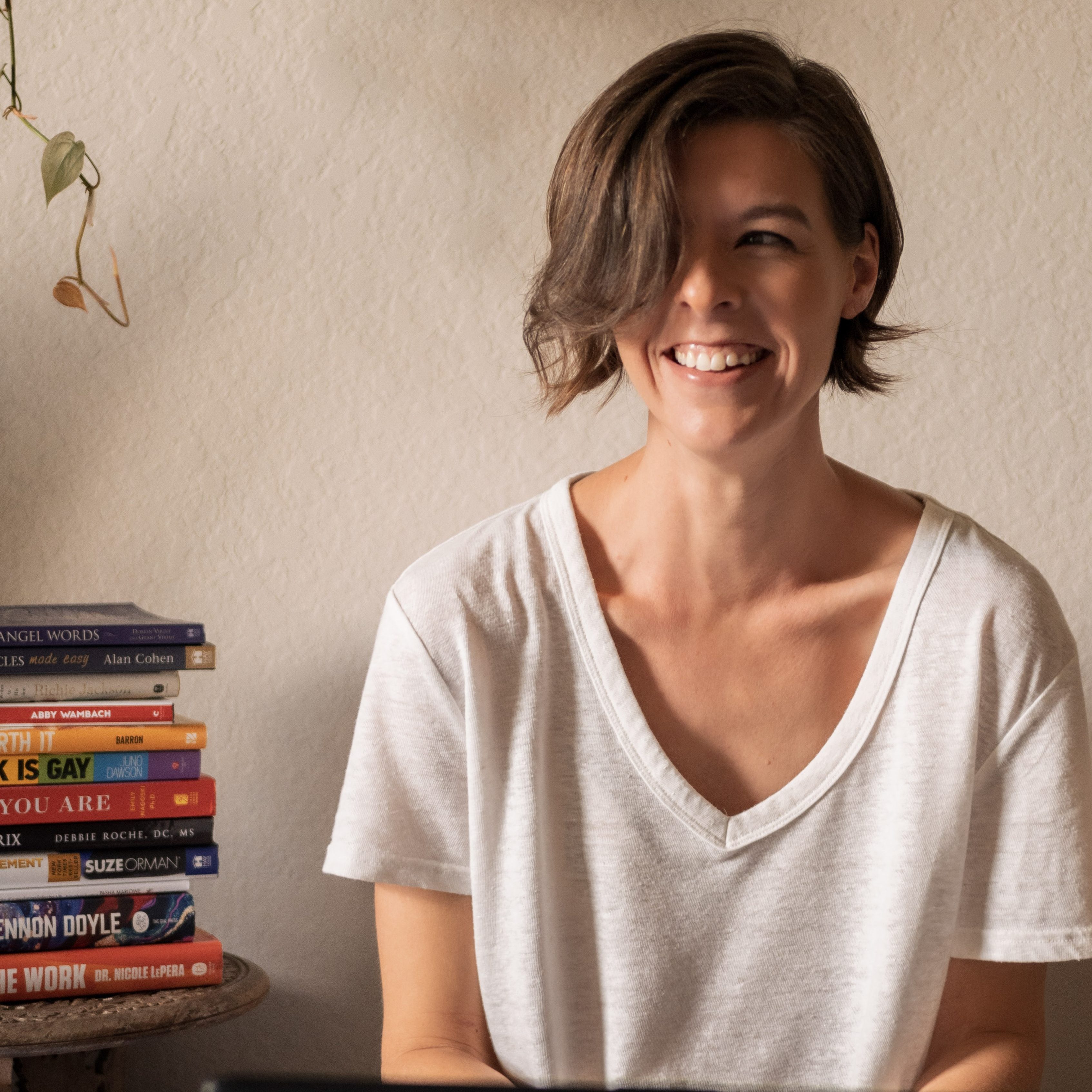 Jillian Abby, collaborative ghostwriter and book coach, smiling in a warm professional headshot